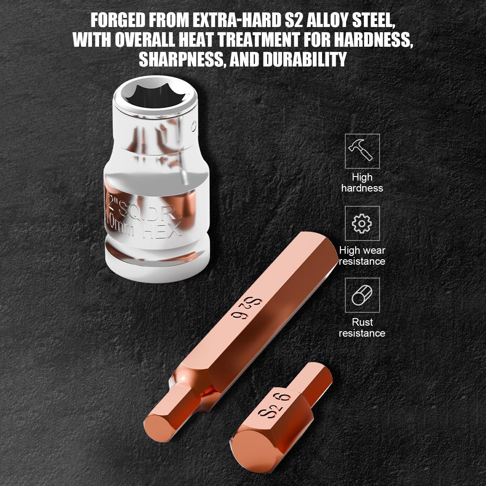 Juego de brocas magnéticas, he - Socket Set reseña y precio