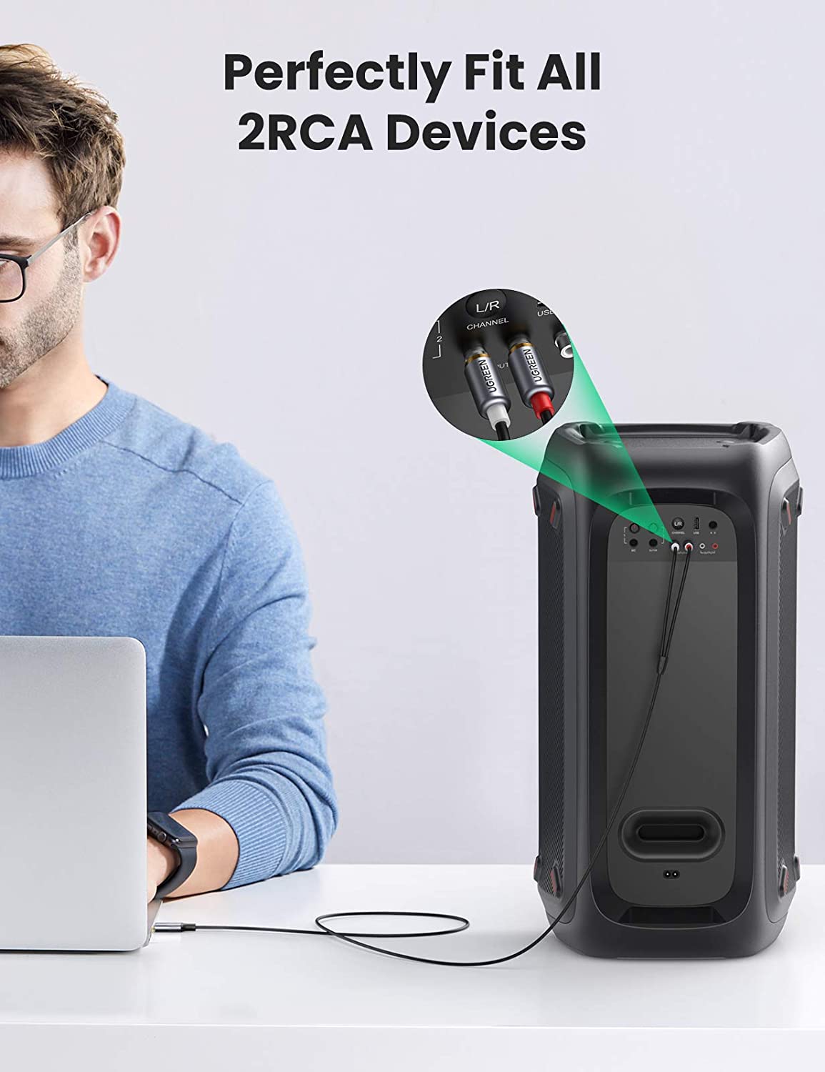 Cable de audio UGREEN USB C a  - Car Jack reseña y precio