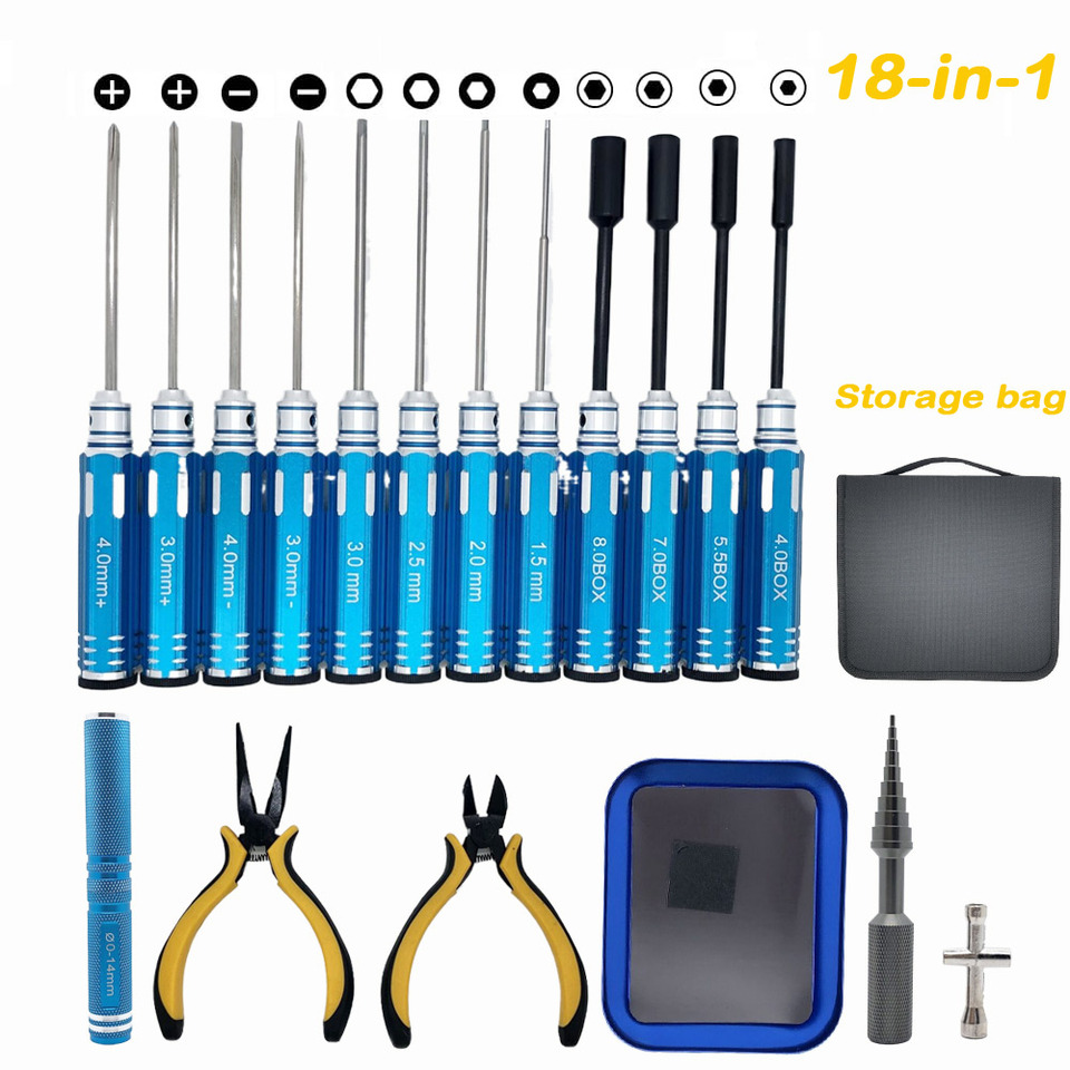 Juego de herramientas RC 18 en - Socket Set reseña y precio